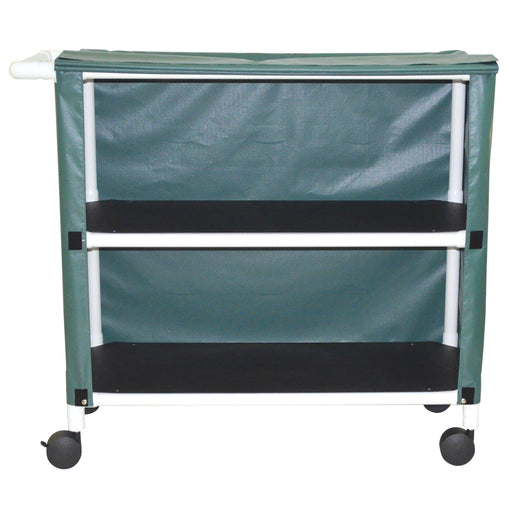MJM International Mayan Teal Large Two Shelf Linen Cart View