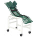 MJM International Medium Reclining Shower Chair With Base Extension Head Bolster Safety Strap And Twin Casters View