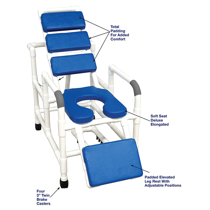 MJM-International-Reclining-Shower-Chair-With-Total-Padded-Backrest-Soft-Seat-And-Padded-Elevating-Legrest-Detailed-View