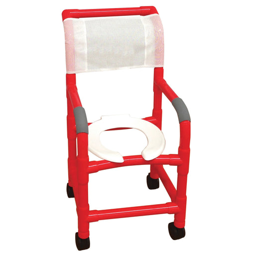 MJM International Red Pediatric Shower Chair View