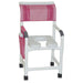 MJM International Shower Chair Dual Usage With Soft Seat And Commode Access View