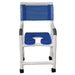 MJM International Shower Chair Dual With Blue Soft Seat Deluxe Elongated View