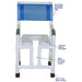 MJM International Shower Chair Open Front Soft Seat Deluxe Elongated Dimension View