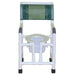 MJM International Shower Chair With Open Front And Square Pail View