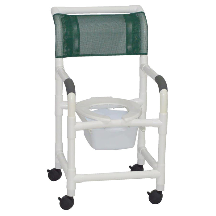 MJM International | Shower Chair with Commode Square Pail