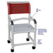 MJM International Shower Chair w Flat Stock Seat And Lap Security Bar Detailed View