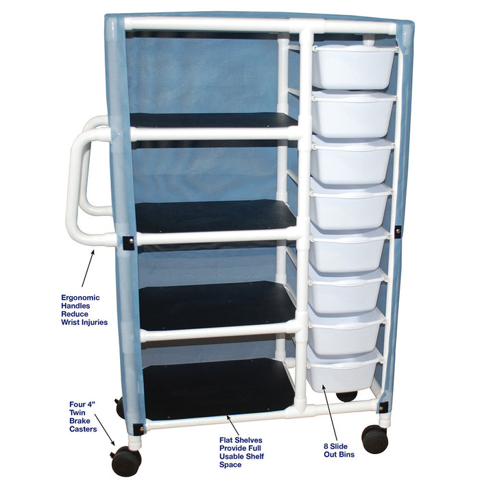 MJM International Suncast Combo Linen Cart Detailed View
