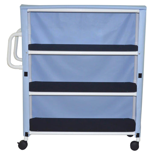 MJM International Suncast Jumbo Three Shelf Linen Cart View