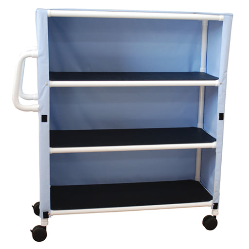 MJM International Suncast Teal Large Two Shelf Linen Cart View