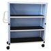 MJM International Suncast Teal Large Two Shelf Linen Cart View
