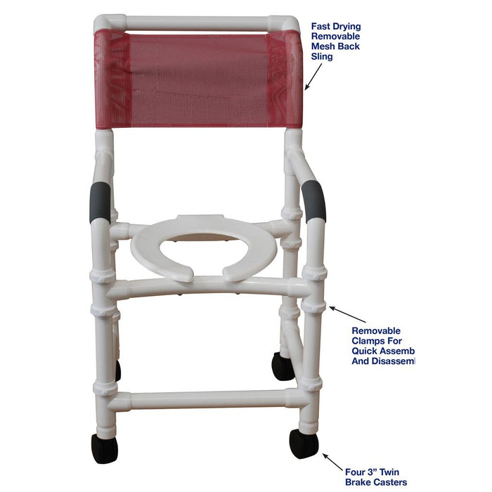 MJM International Superior Shower Chair Knock Down Dimension View
