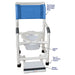 MJM International Superior Shower Chair With Sliding Footrest And Square Pail Dimension View