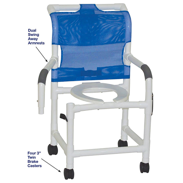 MJM International | Superior Shower Chair With Double Drop Arm