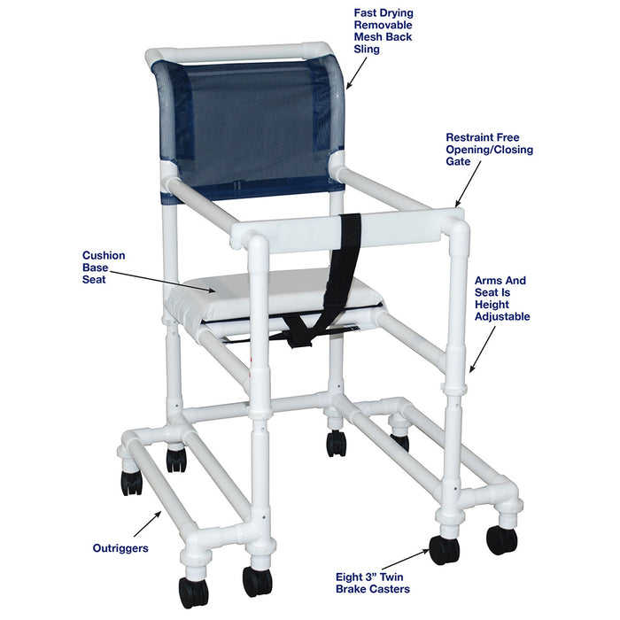 MJM International Tall Walker With Outriggers Detailed View