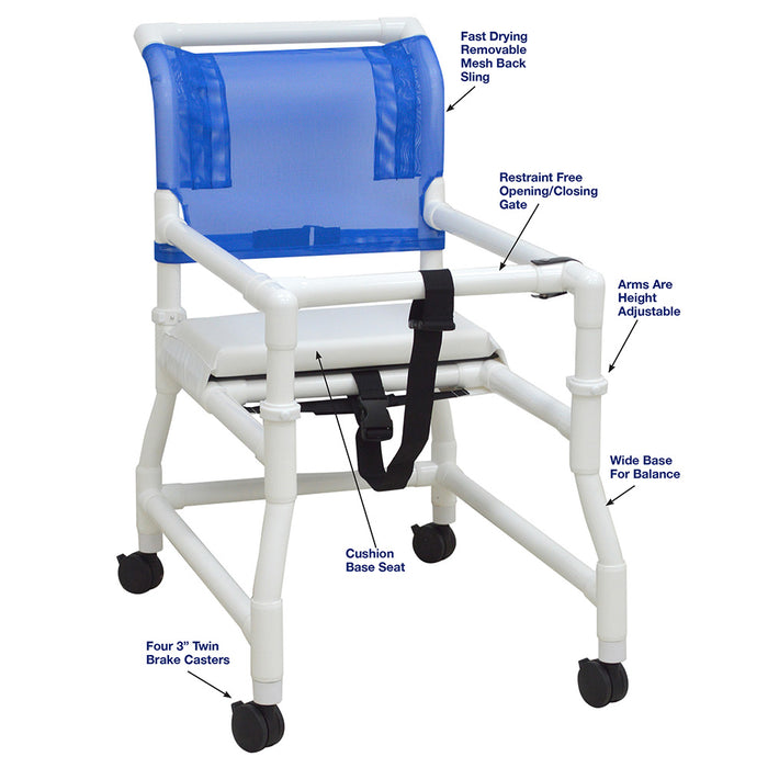 MJM International Walker With Adjustable Arm Height Detailed View
