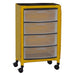MJM International Yellow Isolation Cart Station 4 Drawer View
