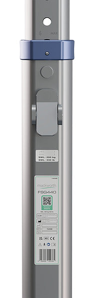Mackworth FSG 440 Free Standing Overhead Lift Gantry Leg Label View