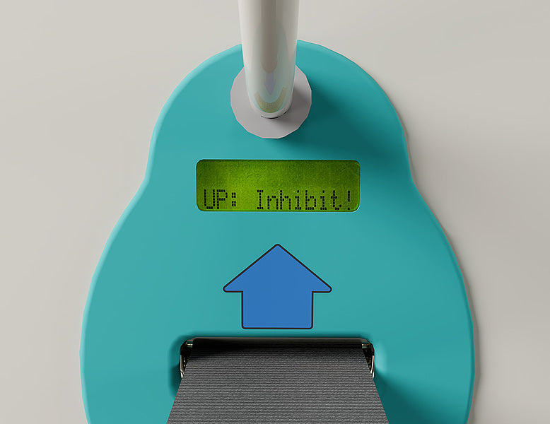 Mackworth TX600 Fixed Ceiling Track Lift Up Inhibit LED Display View