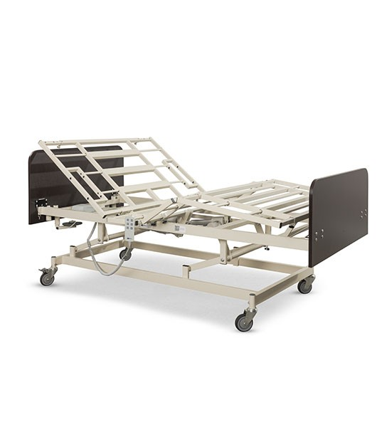 Medacure American Spirit Expandable Width Long Term Care Bed In Elevated Head And Knee Section Position View