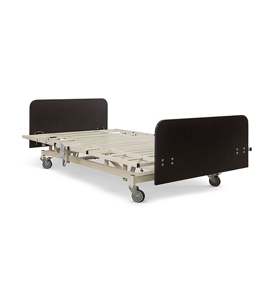 Medacure American Spirit Expandable Width Long Term Care Bed In Fully Flat Low Position View