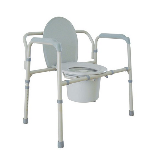 Medacure Bariatric Commode With Pail View