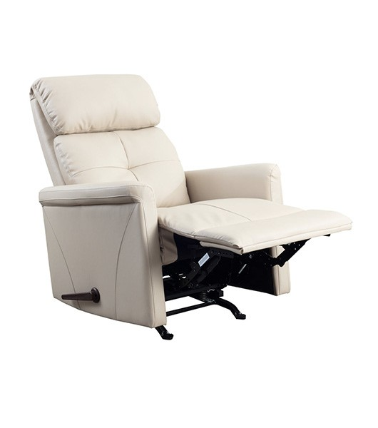 Medacure Beige Rocking Recliner For Senior Care With Padded Foam And Side Mounted Handle Elevated Legrests View
