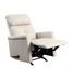 Medacure Beige Rocking Recliner For Senior Care With Padded Foam And Side Mounted Handle Elevated Legrests View