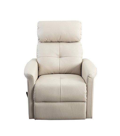 Medacure Beige Rocking Recliner For Senior Care With Padded Foam Front View