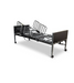 Medacure Black Inhome Full Electric Homecare Bed With Half Rails In Partially Elevated Head Section View
