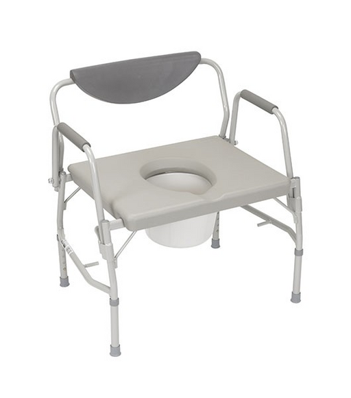 Medacure CB1000 Bariatric Drop-Arm Commode Extra Wide Seat View