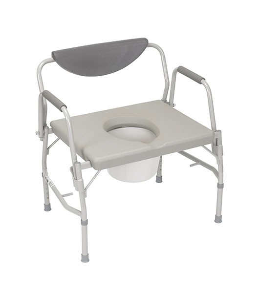 Medacure CB1000 Bariatric Drop-Arm Commode Extra Wide Seat View