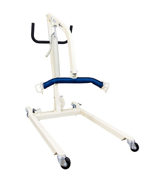 Medacure Free Spirit Deluxe Hydraulic Manual Patient Lift In Low Position View