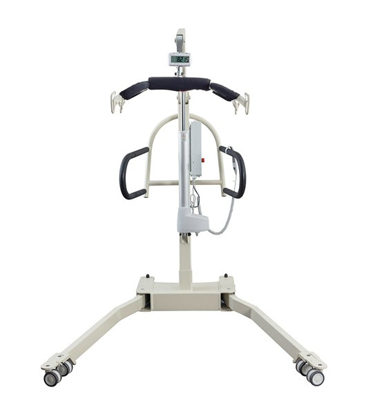 Medacure Free Spirit Pro True Bariatric Patient Lift With Open Base Raise Position Front View