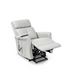 Medacure Grey 3-Position Power Lift Recliner For Senior Care With Padded Foam Elevated Legrests In Reclined Position View