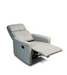 Medacure Light Grey Non-Rocking Recliner For Senior Care Padded Foam Partially Reclined With Elevated Legrest View