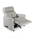 Medacure Light Grey Rocking Recliner For Senior Care With Padded Foam And Side Mounted Handle Elevated Legrests View
