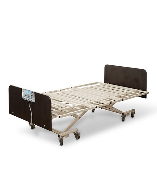 Medacure Lincoln Expandable Bariatric Bed with Scale In Mid Range Fully Flat Position View
