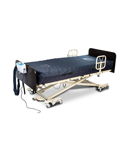 Medacure Oasis Alternating Pressure Mattress System with Low Air Loss Therapy With Cover And Air Pump In Bed View