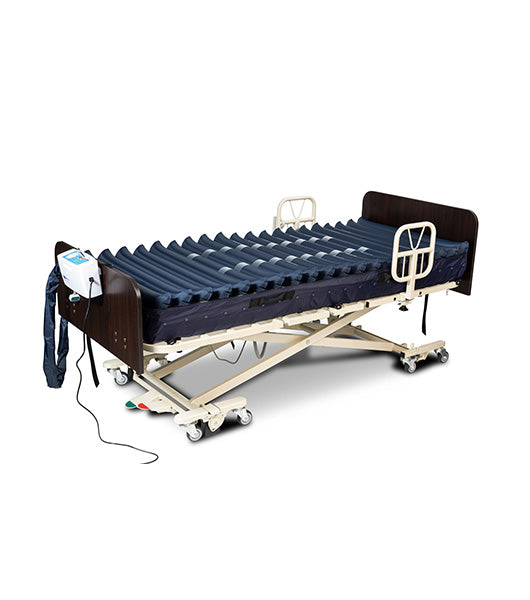 Medacure Oasis Alternating Pressure Mattress System with Low Air Loss Therapy Without Cover And Air Pump In Bed View
