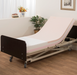 Medacure Proex Pressure Redistribution Mattress with Memory Foam No Cover In A Bed Frame Elevated Head Section Bedroom View