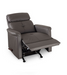 Medacure Steel Grey Rocking Recliner For Senior Care With Padded Foam And Side Mounted Handle Elevated Legrests View