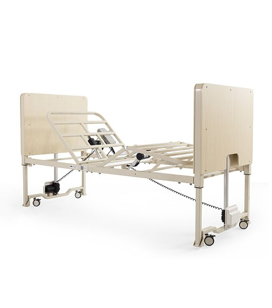 Medacure Super Low Floor Bed In Low Level With Elevated Head And Knee Section View
