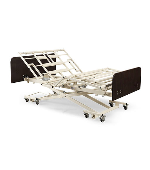 Medacure Versatile Expandable Ultra Low to High Long Term Care Bed Elevated Head and Knee Section High Position View
