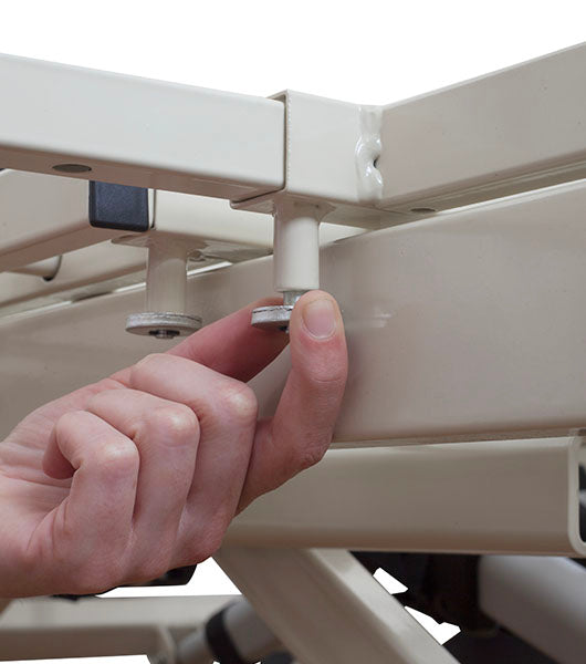 Medacure Versatile Expandable Ultra Low to High Long Term Care Bed Width Extension Secure Locks View