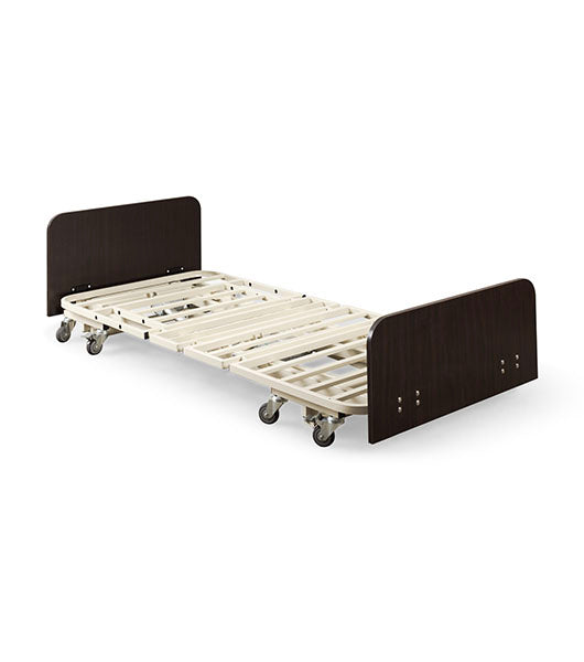 Medacure Versatile Ultra Low to High Electric Long Term Care Bed Fully Flat Lowest Position View