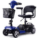MotoTec Blue Foldable Mobility Scooter 24V 250W Front View