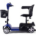 MotoTec Blue Foldable Mobility Scooter 24V 250W Side View