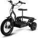 MotoTec Electric Trike 48V 1200W All Terrain 24 Inch Front 12 Inch Rear Tires With Removable Seat In Front Left View