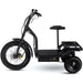 MotoTec Electric Trike 48V 1200W All Terrain 24 Inch Front 12 Inch Rear Tires With Removable Seat Left Side View