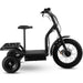 MotoTec Electric Trike 48V 1200W All Terrain 24 Inch Front 12 Inch Rear Tires With Removable Seat Right Side View